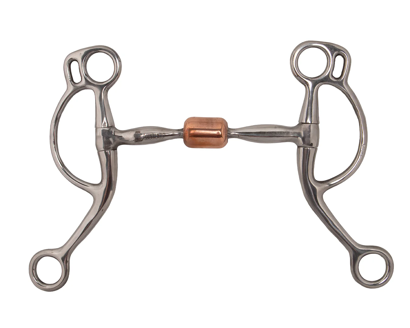 STC Snaffle Pelham Bit with Roller Mouth