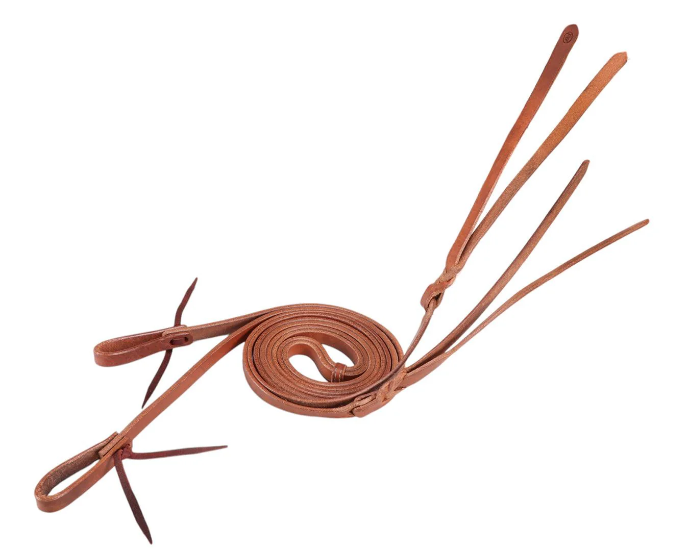 Fort Worth Split Reins with Leather Popper - Image 2