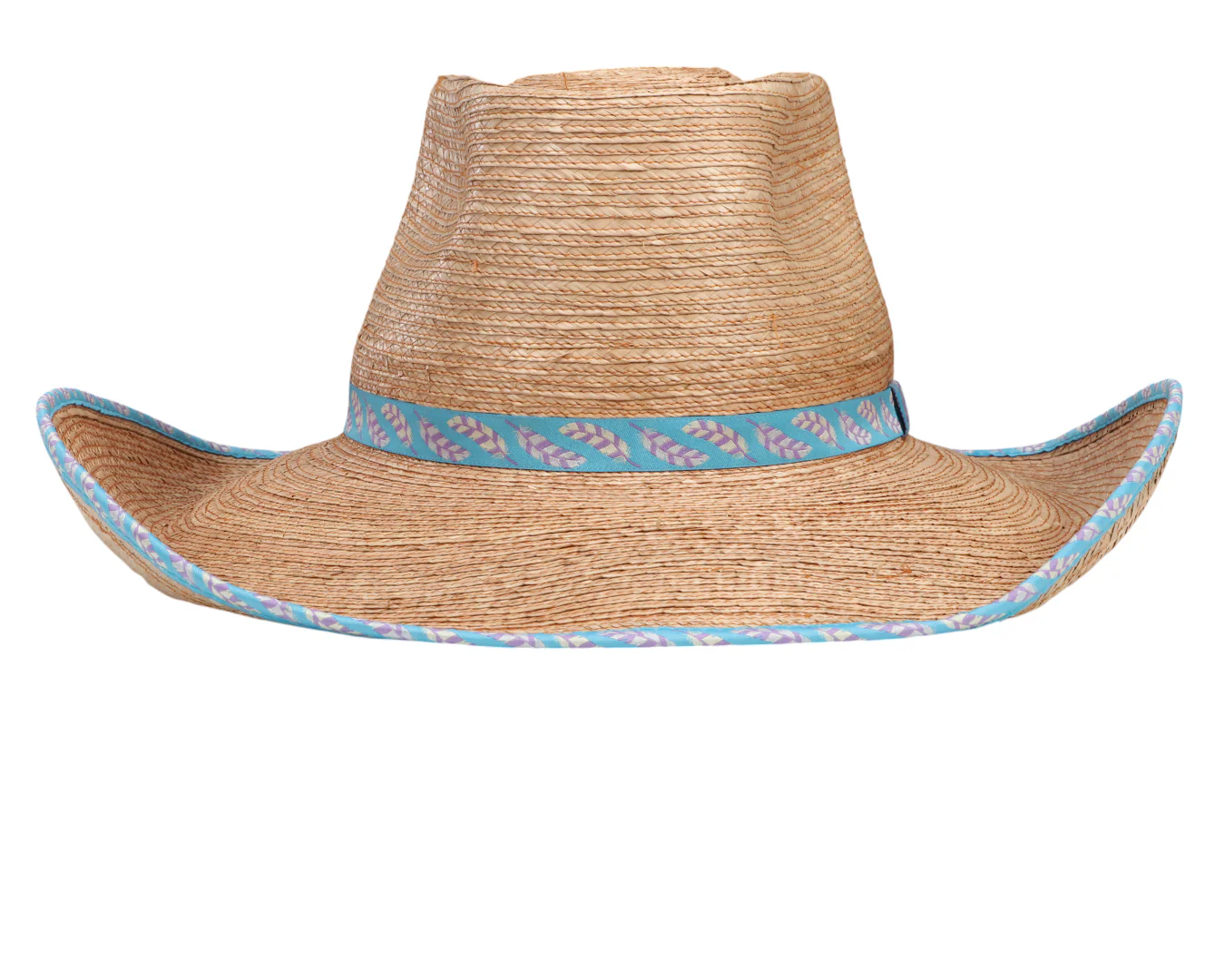 Sunbody Ava Hat - Blue Feathers - Image 2