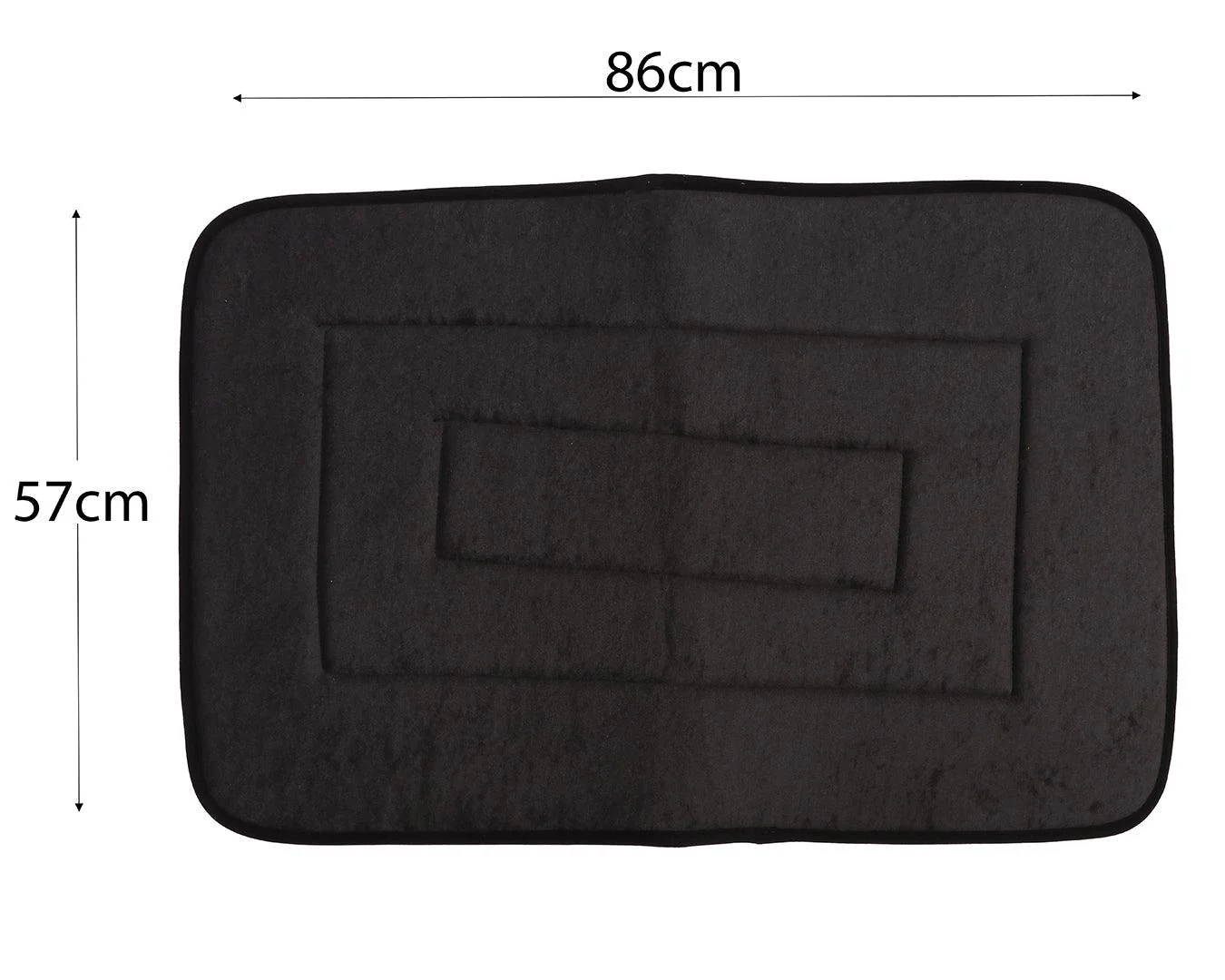 STC Terry Towel Saddle Pad - Black Binding - Image 3
