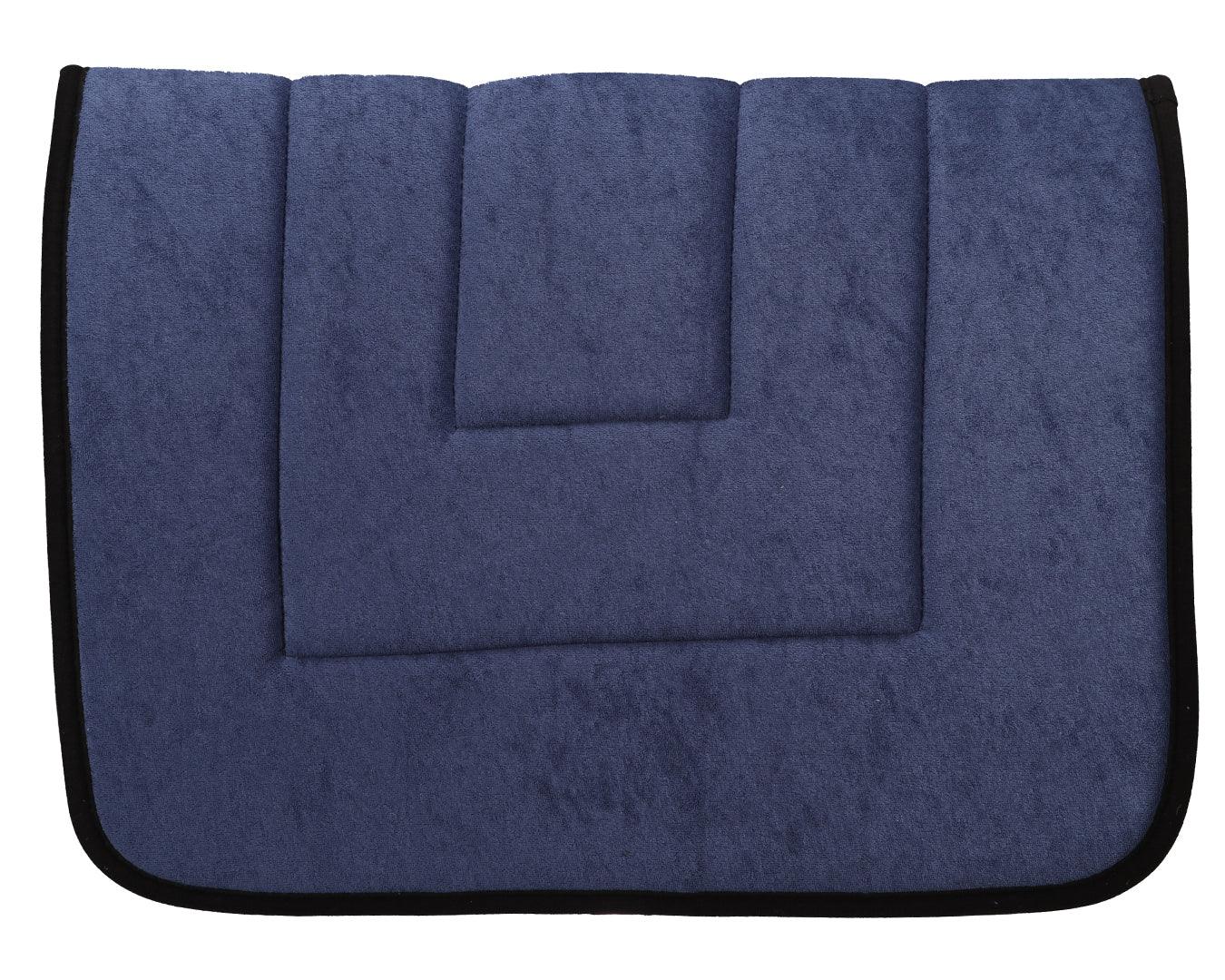 STC Terry Towel Saddle Pad - Black Binding - Image 5
