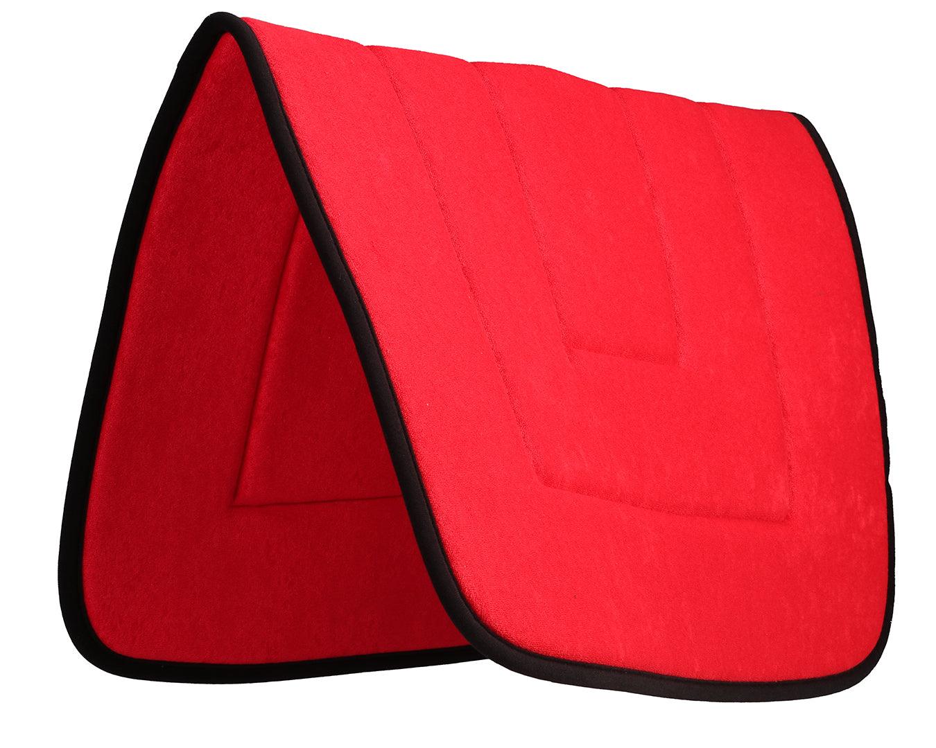 STC Terry Towel Saddle Pad - Black Binding - Image 7