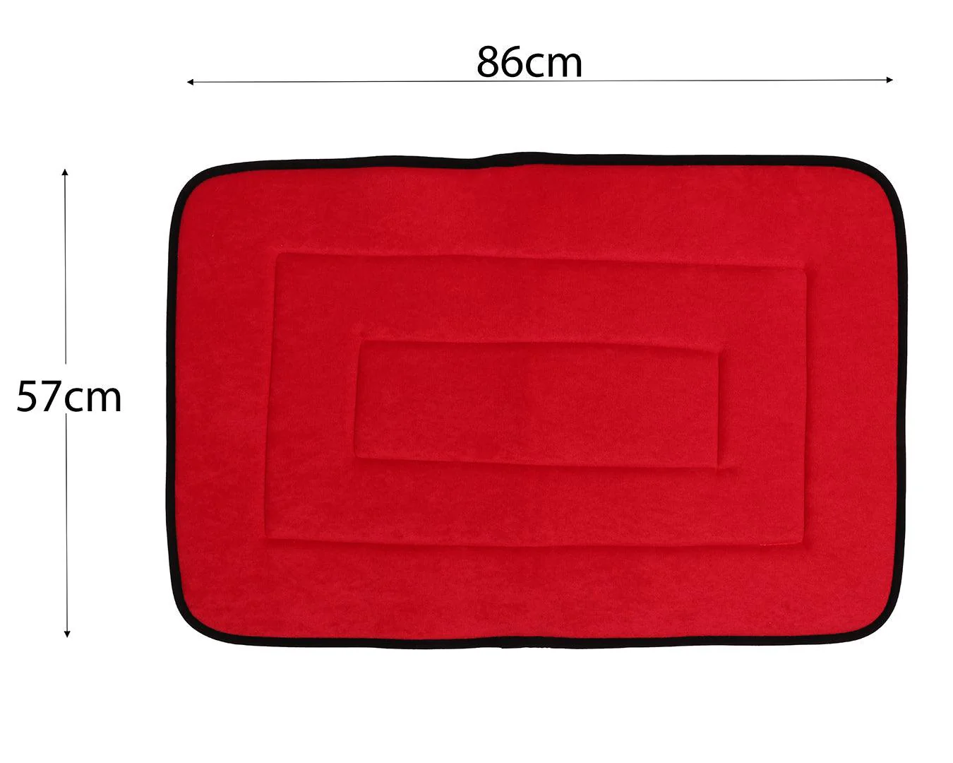 STC Terry Towel Saddle Pad - Black Binding - Image 9