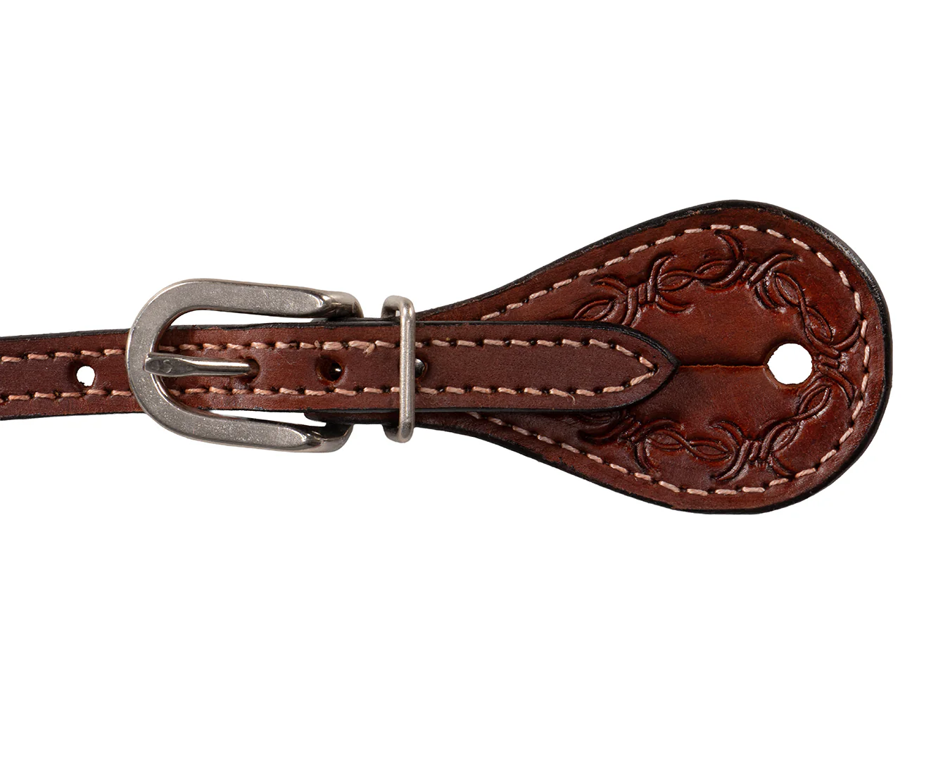 Texas-Tack Barbed Wire Spur Straps Tan - Image 2