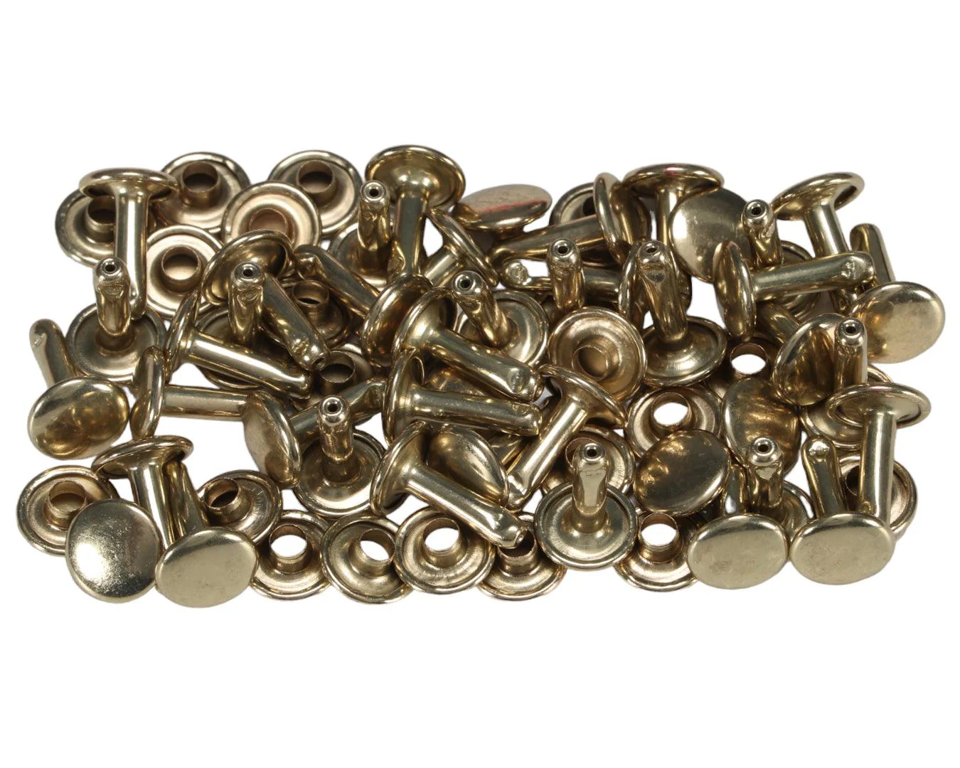 STC Two Piece Rivet Sets Brass Plated - Image 3