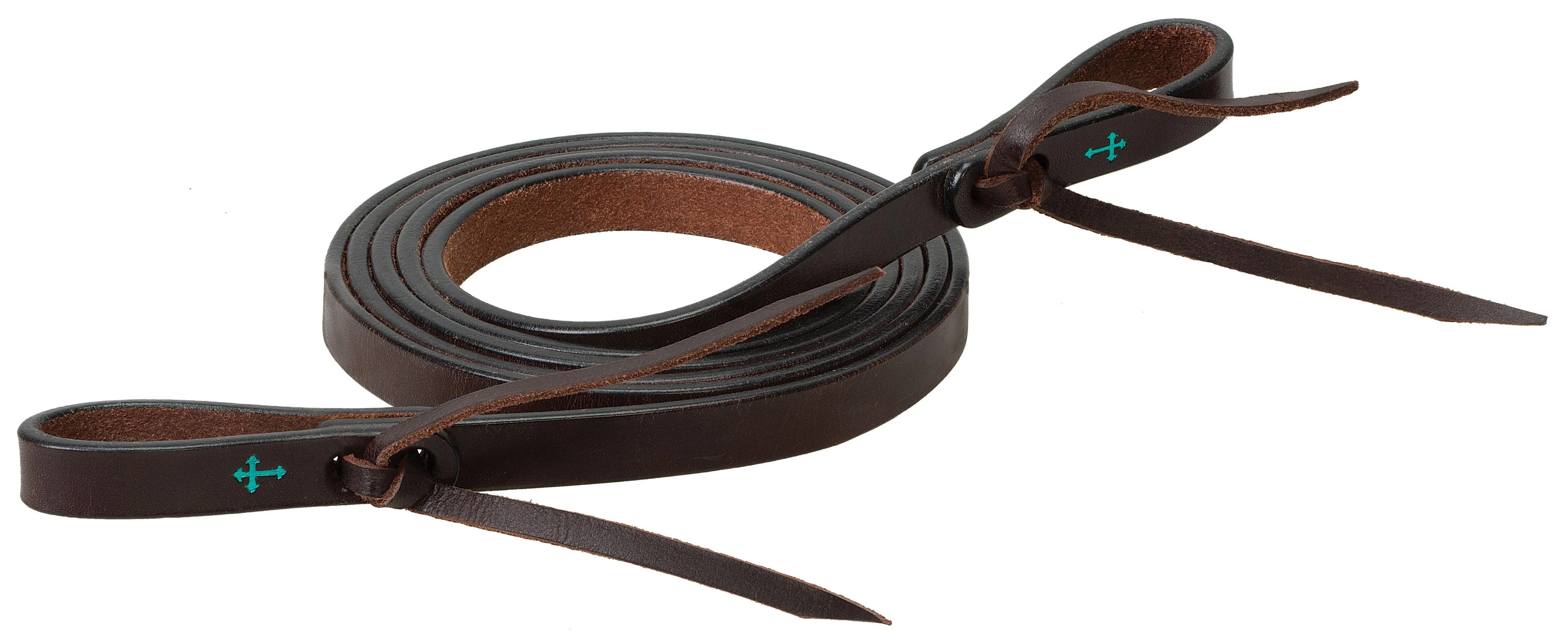 Weaver Turquoise Cross Skirting Leather Roper Reins